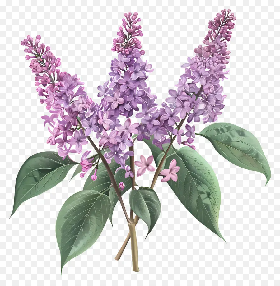 Fleurs Lilas，Lilas Violet PNG