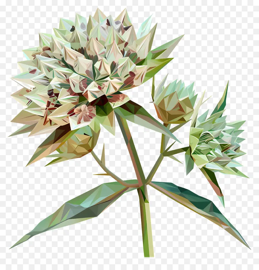 Numérique Fleur，Rendu 3d PNG