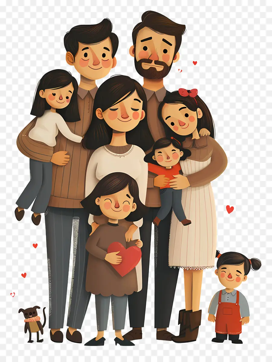 Journée Internationale Des Familles，Illustration De La Famille PNG