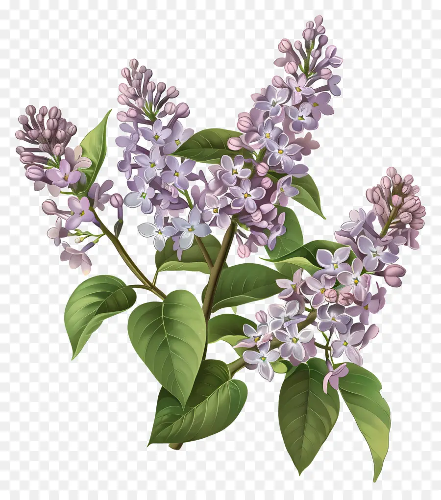 Fleurs Lilas，Les Lilas PNG