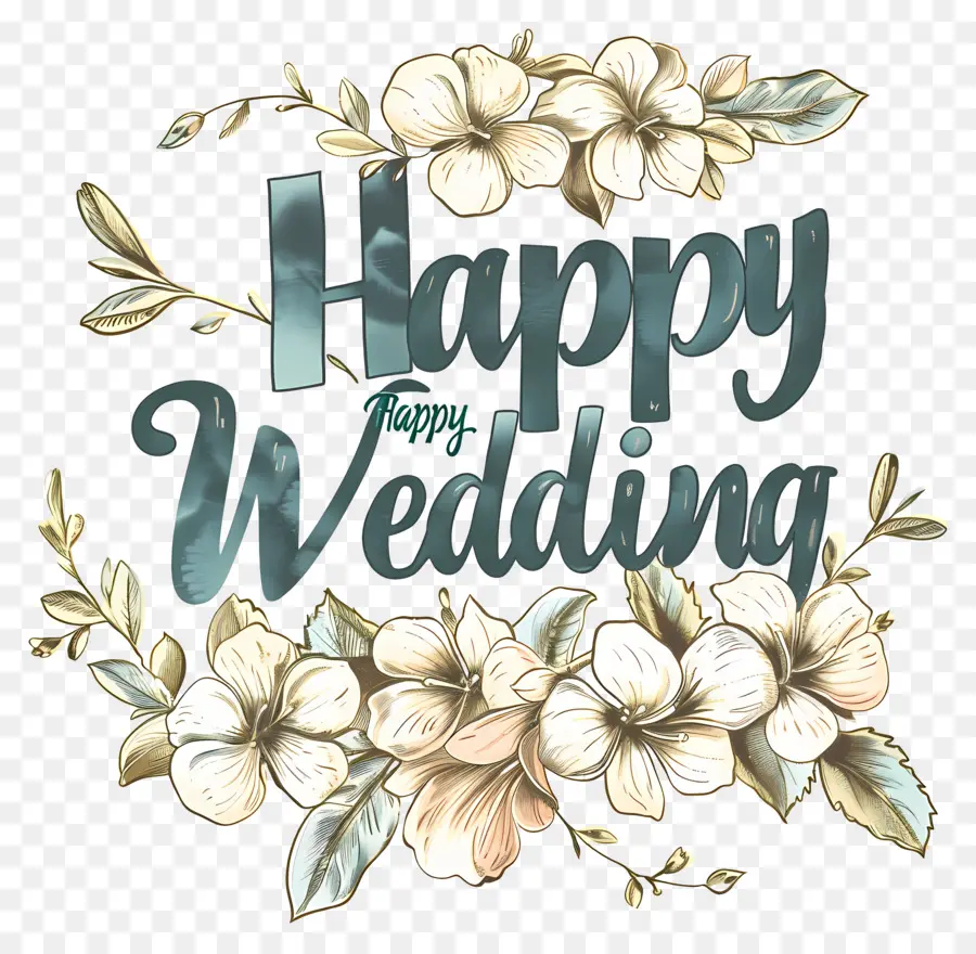 Heureux Mariage，Feuillage Vert PNG