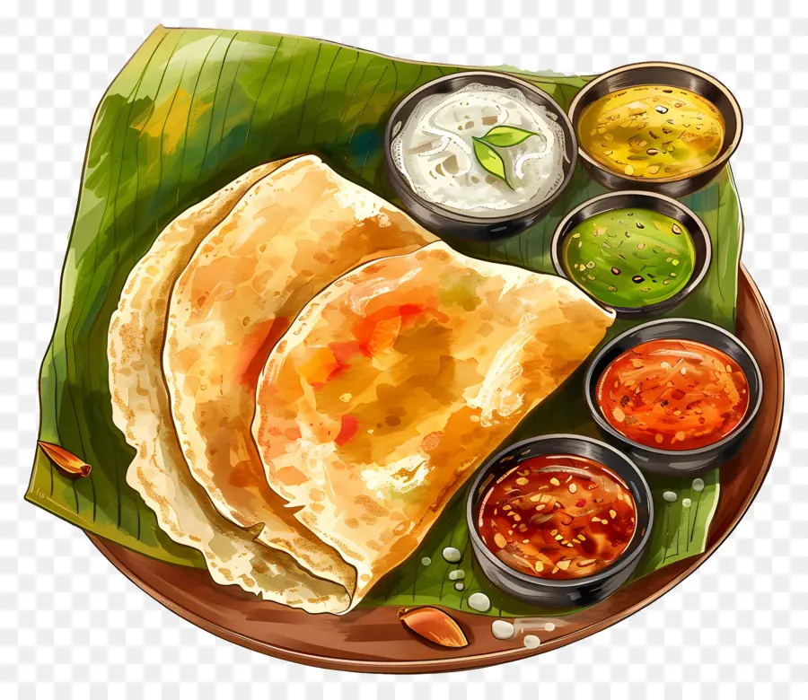 Dosa Indien，Dosa PNG