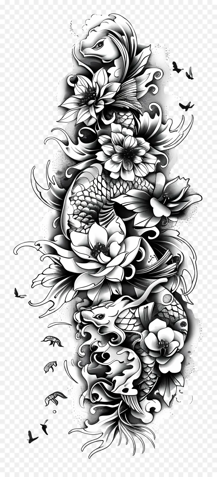 Tatouage Sur La Manche，Conception De Tatouage PNG