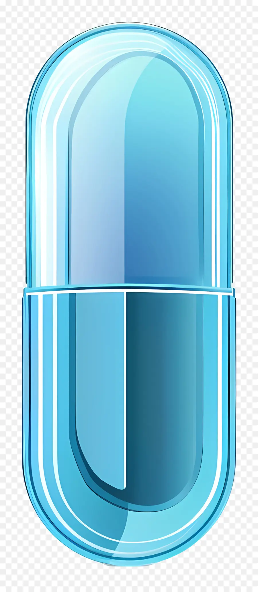 Capsule，Liquide Bleu PNG
