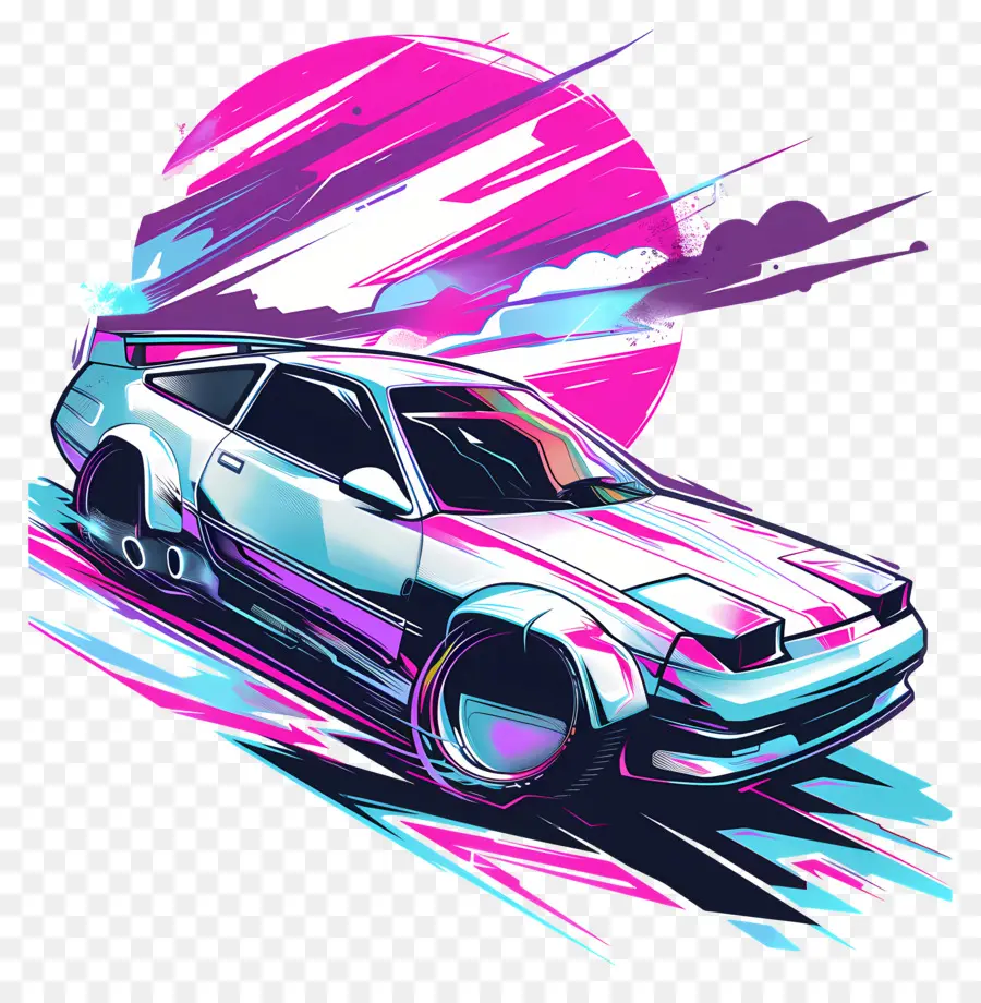 Voiture De Vapor，Vaporwave PNG