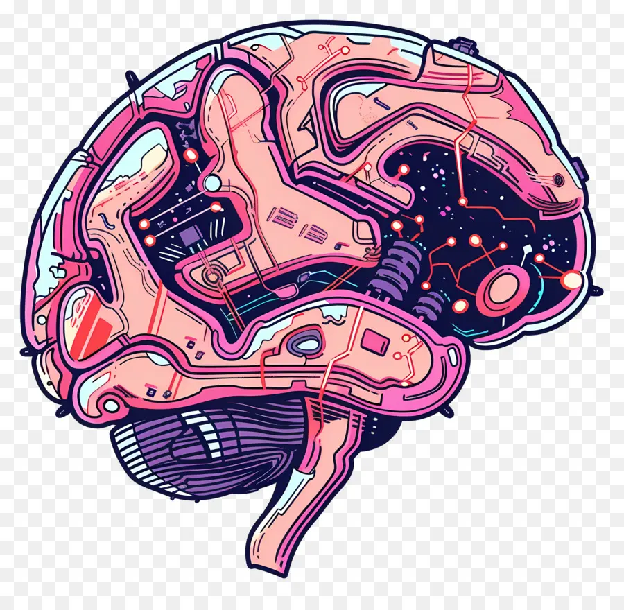 Cyber Cerveau，Le Cerveau Humain PNG