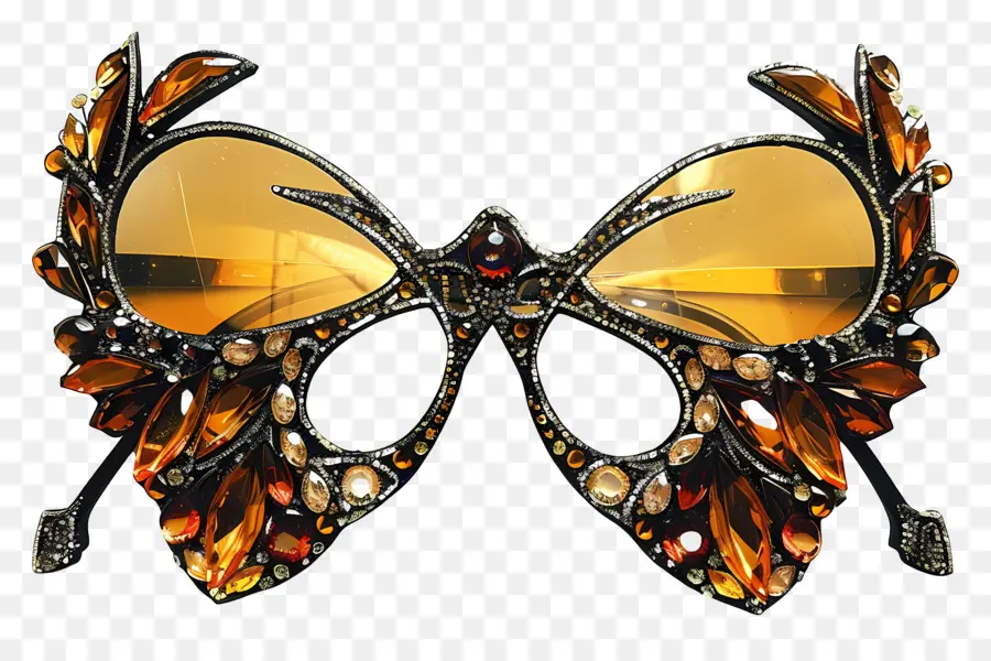 Conception De Lunettes De Soleil，Masque De Papillon PNG