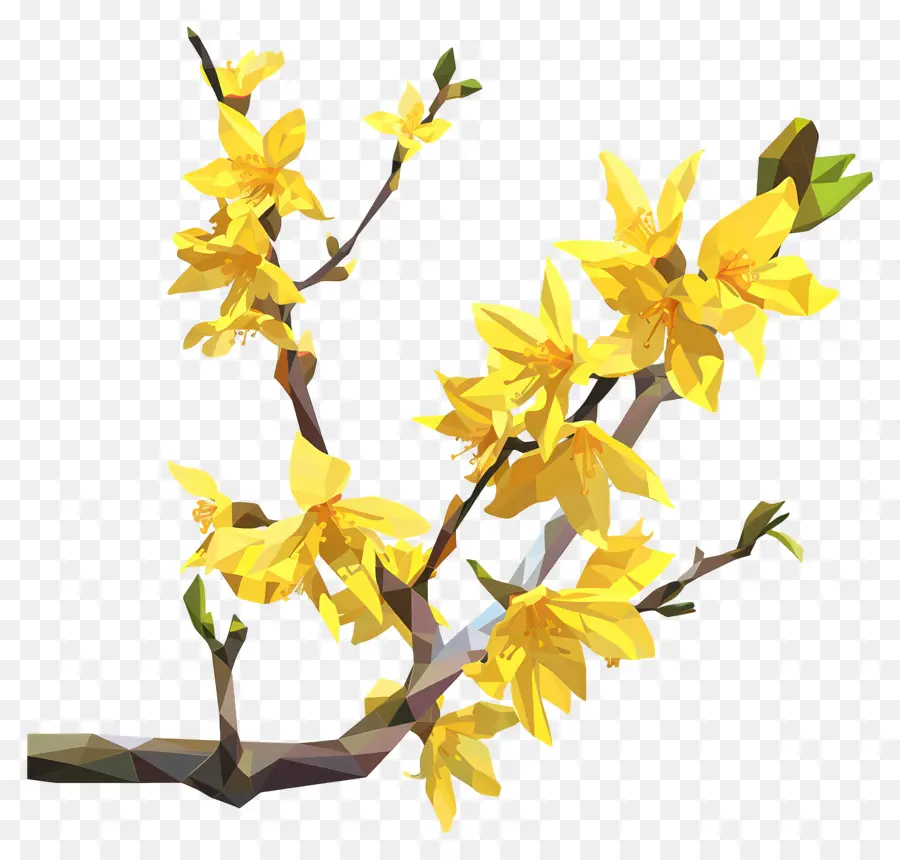 Numérique Fleur，Fleur Jaune PNG