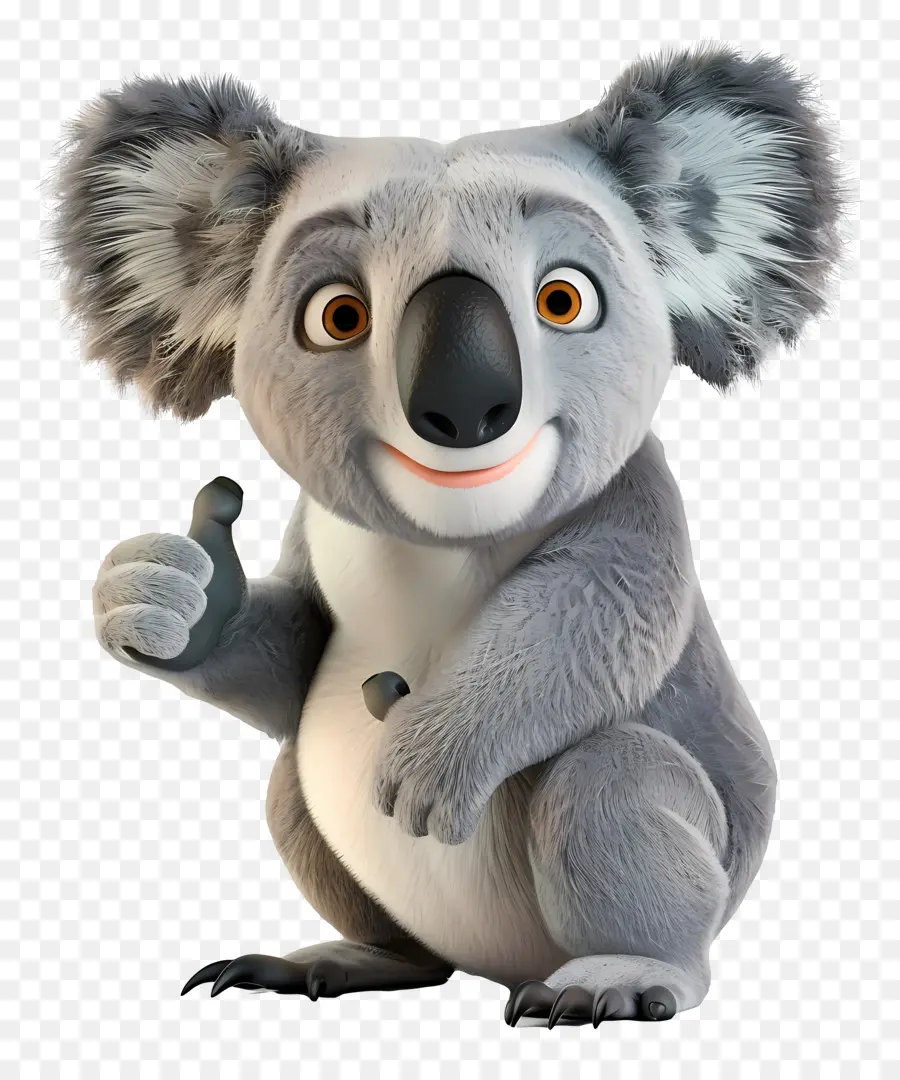 Le Pouce Vers Le Haut，Cartoon Koala Ours PNG