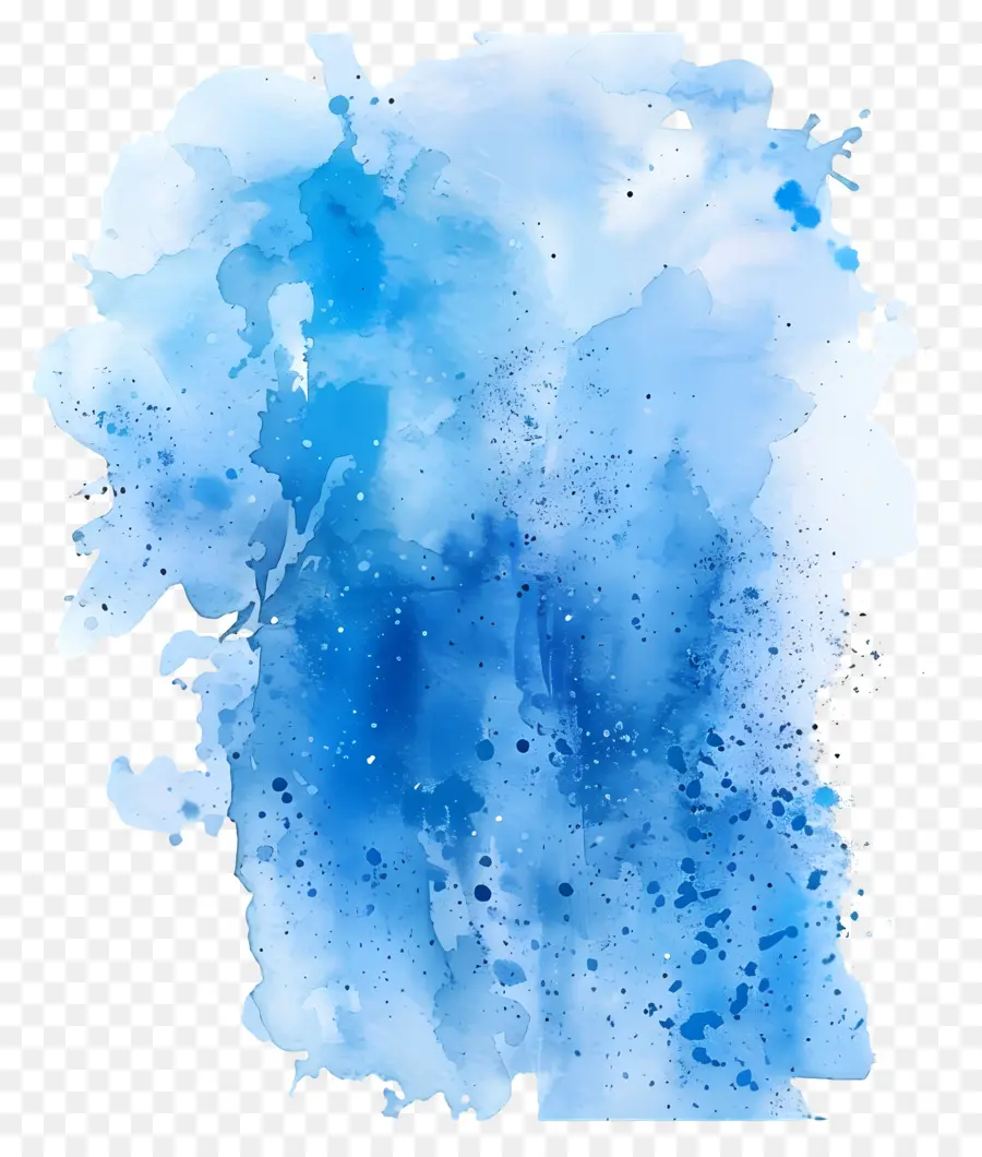 éclaboussure Aquarelle Bleue，Éclaboussure De Peinture Bleue PNG