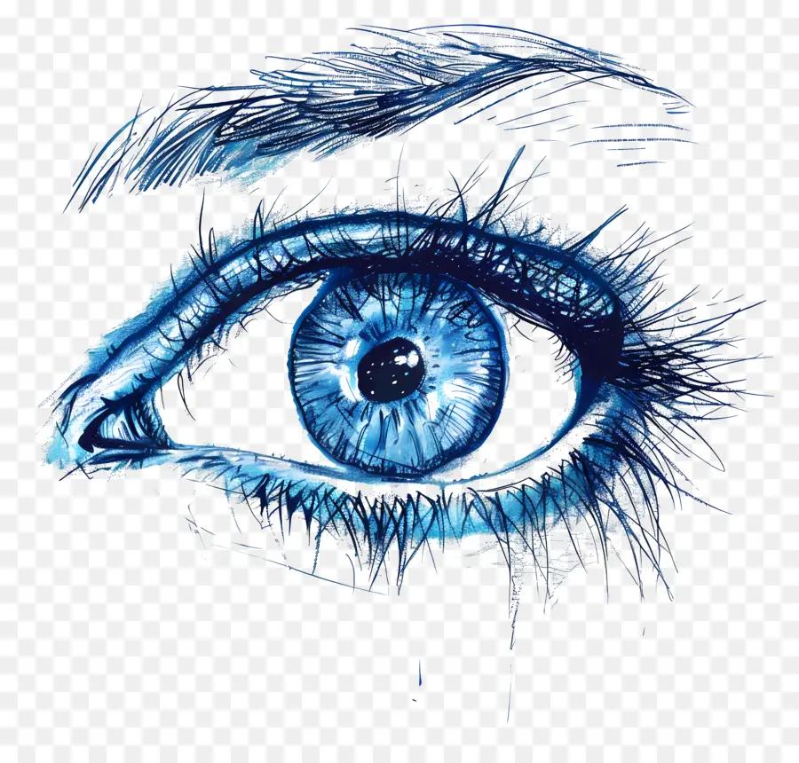 Ouvrez L'oeil，Oeil Bleu PNG