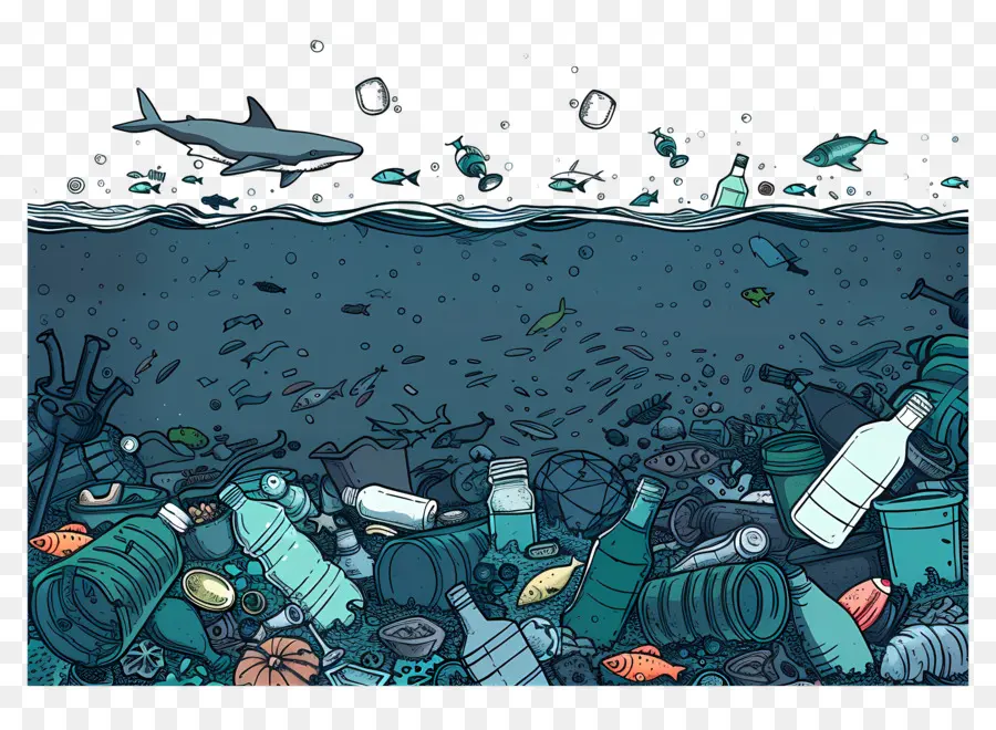 Les Déchets En Plastique，Impact Environnemental PNG