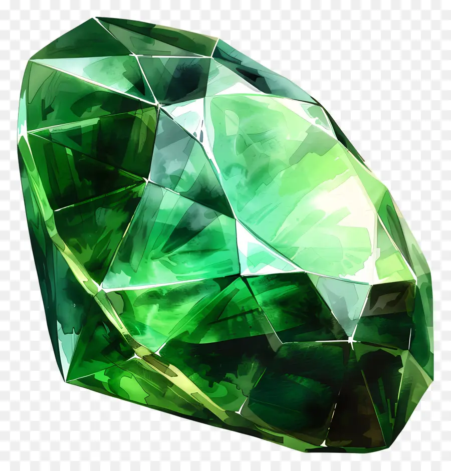 Pierre D'émeraude，Diamants Verts PNG