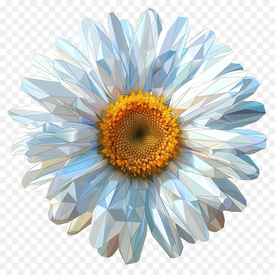 Art Des Fleurs Numériques，Daisy Blanche PNG