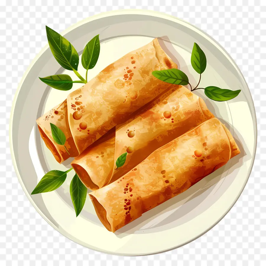 Dosa Indienne，Rouleaux De Printemps PNG