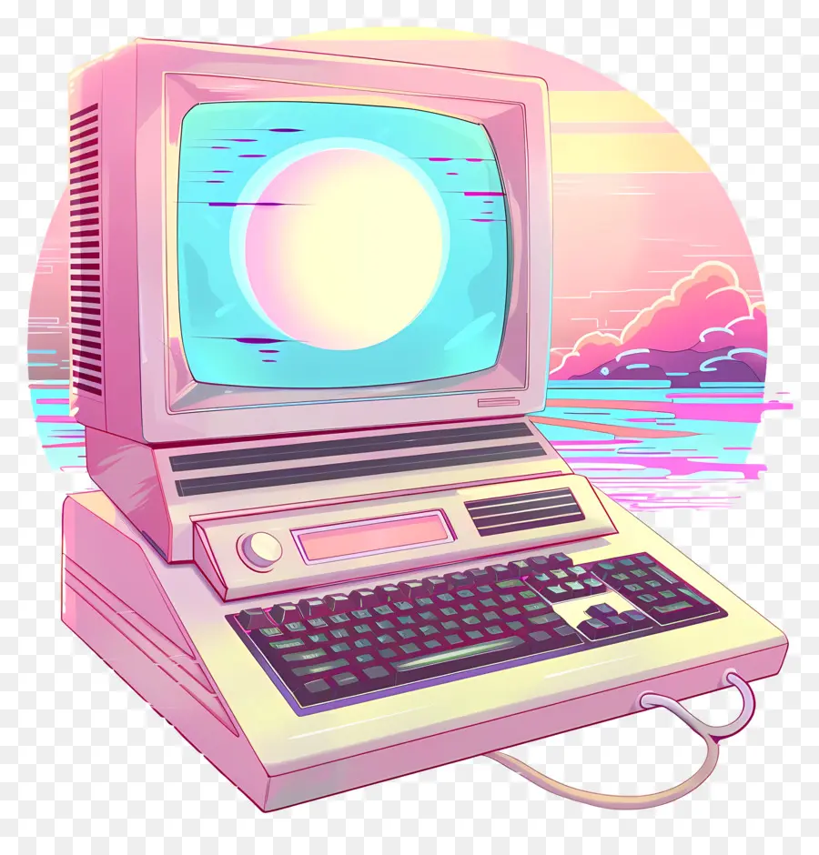 Ordinateur De Vaporwave，Vaporwave PNG