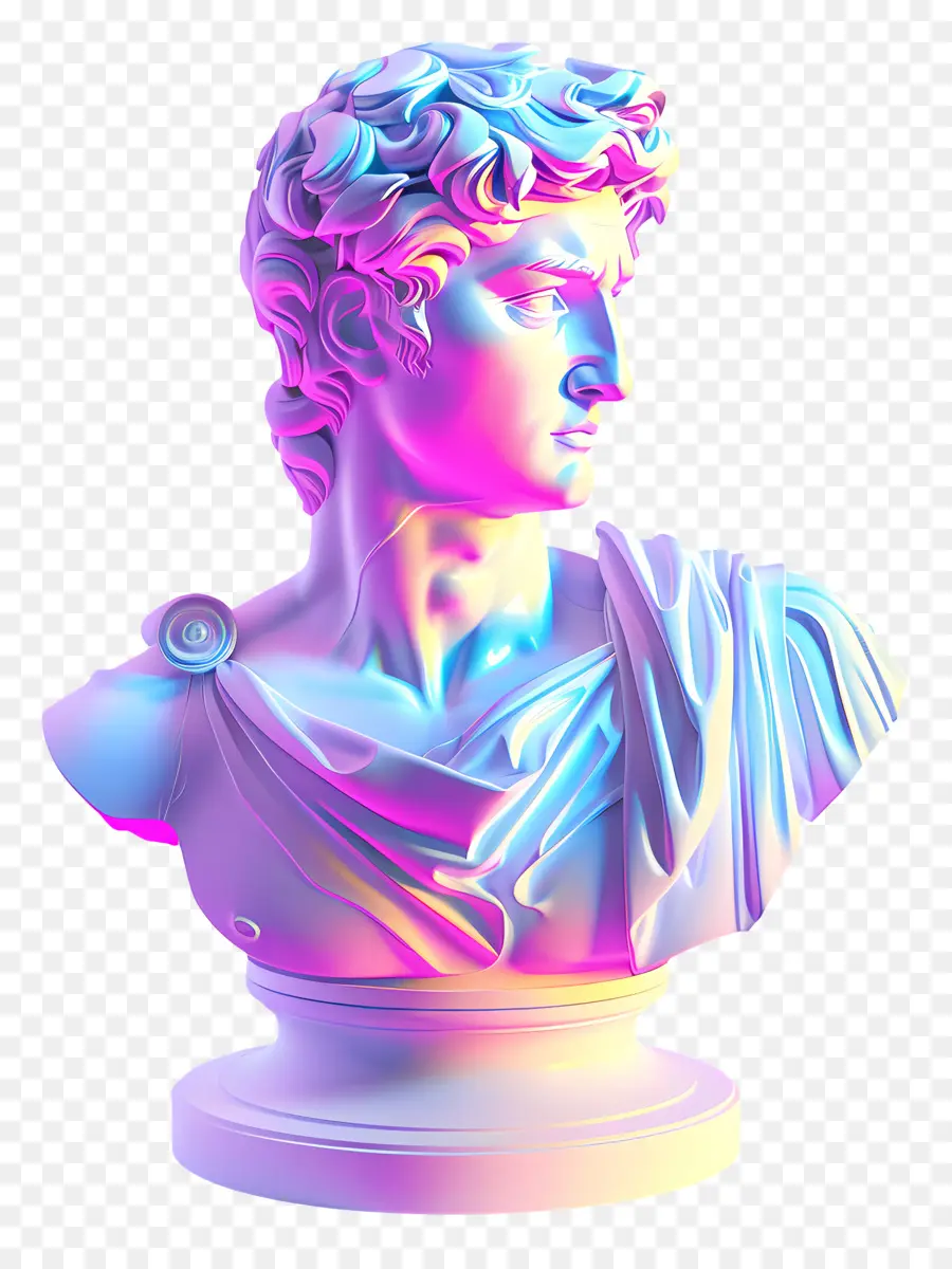 Statue Vaporwave，Vaporwave PNG