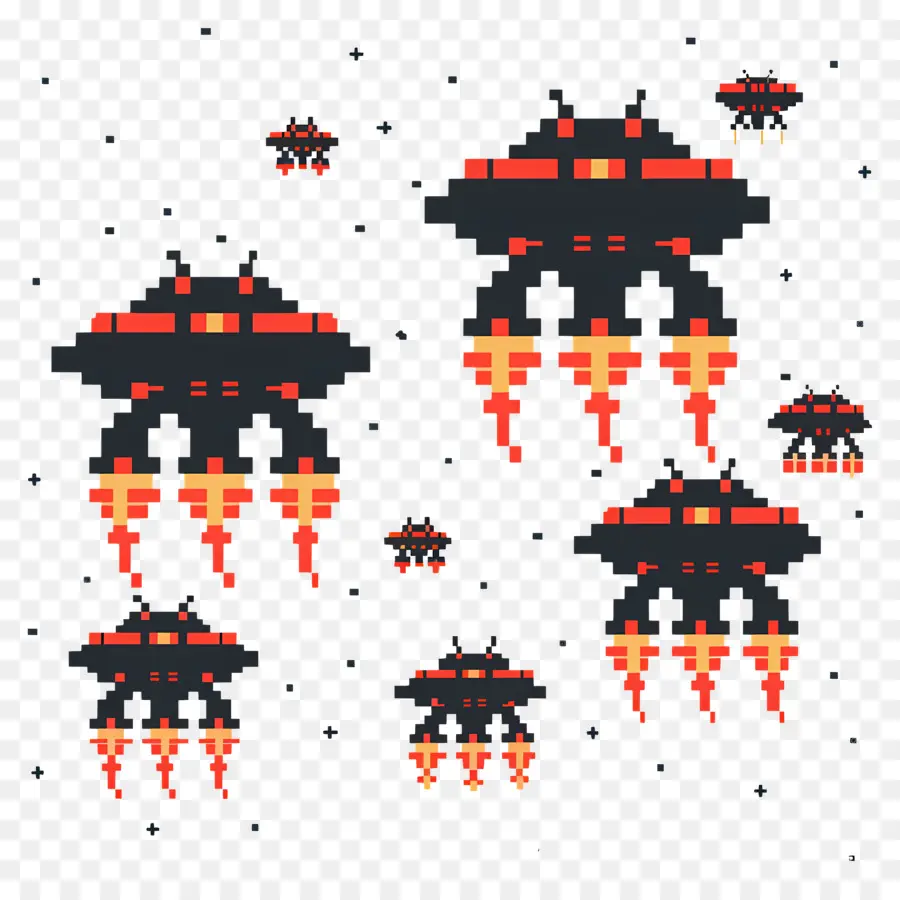 Space Invaders，Vaisseau Spatial PNG