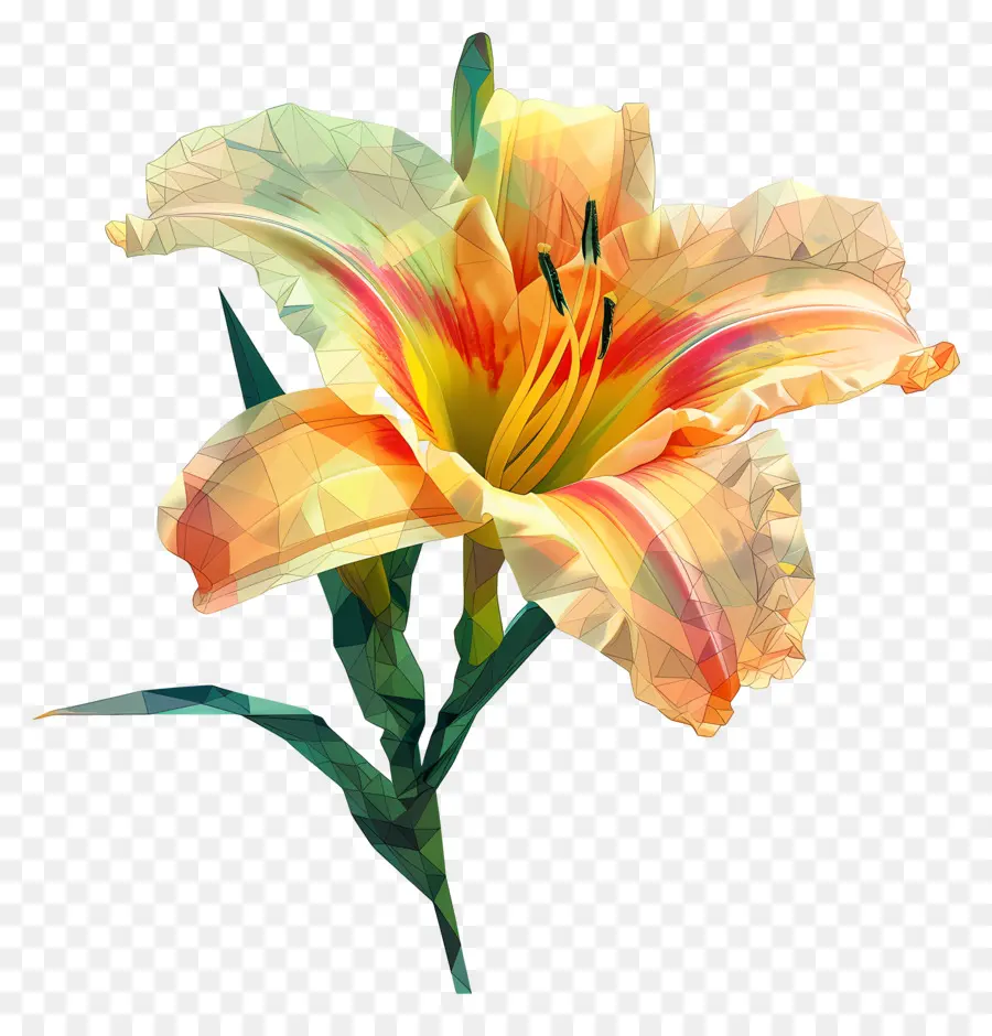 Numérique Fleur，Hémérocalle PNG