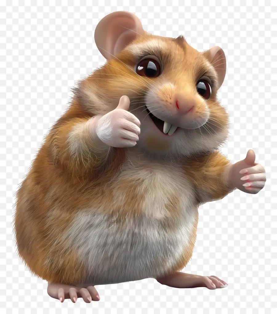 Le Pouce Vers Le Haut，Hamster PNG