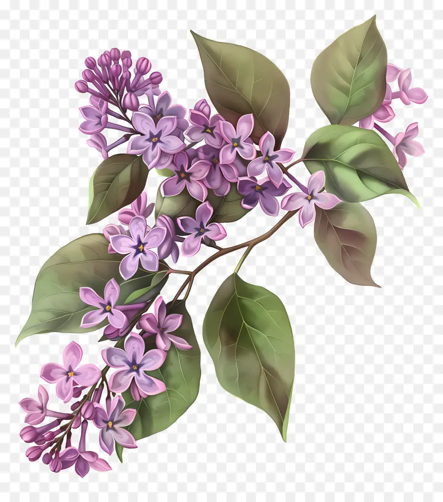 Fleurs Lilas，Lilas Violet PNG