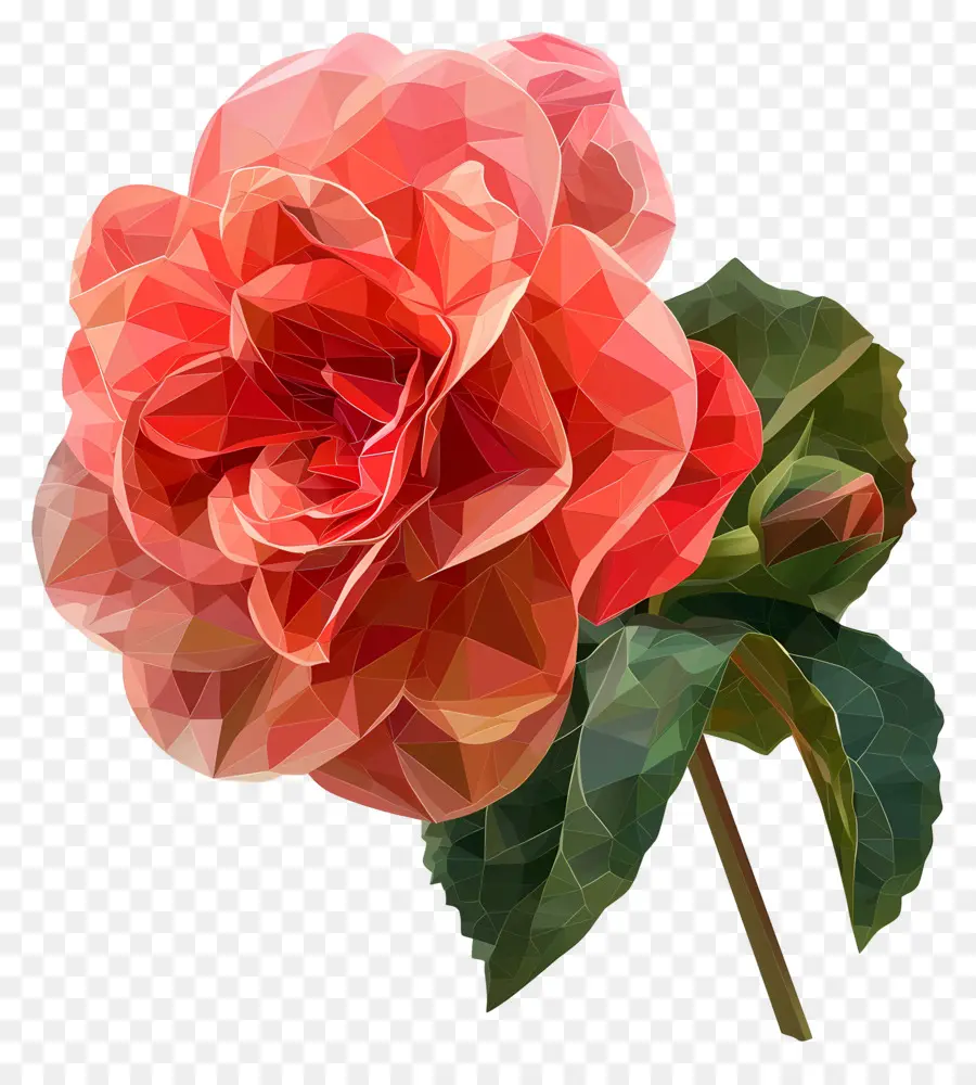 Numérique Fleur，Rose Rouge PNG