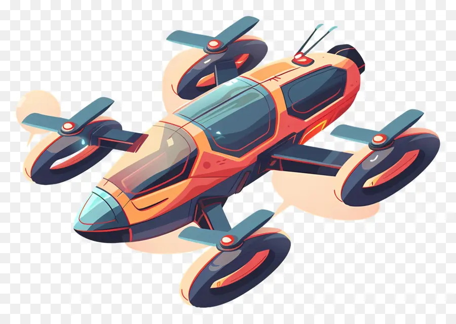 Drone Volant，Véhicule Futuriste PNG