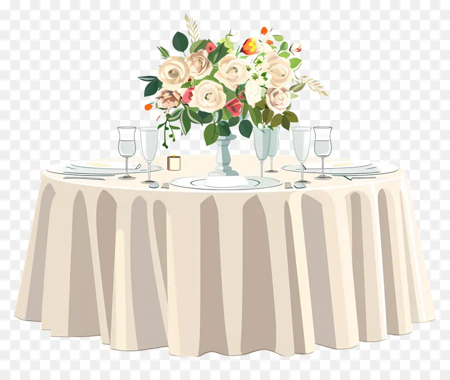 Table De Mariage，Le Réglage De La Table PNG