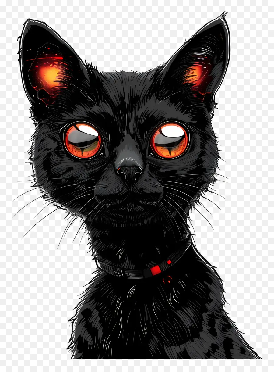 Chat Noir，Les Yeux Rouges PNG