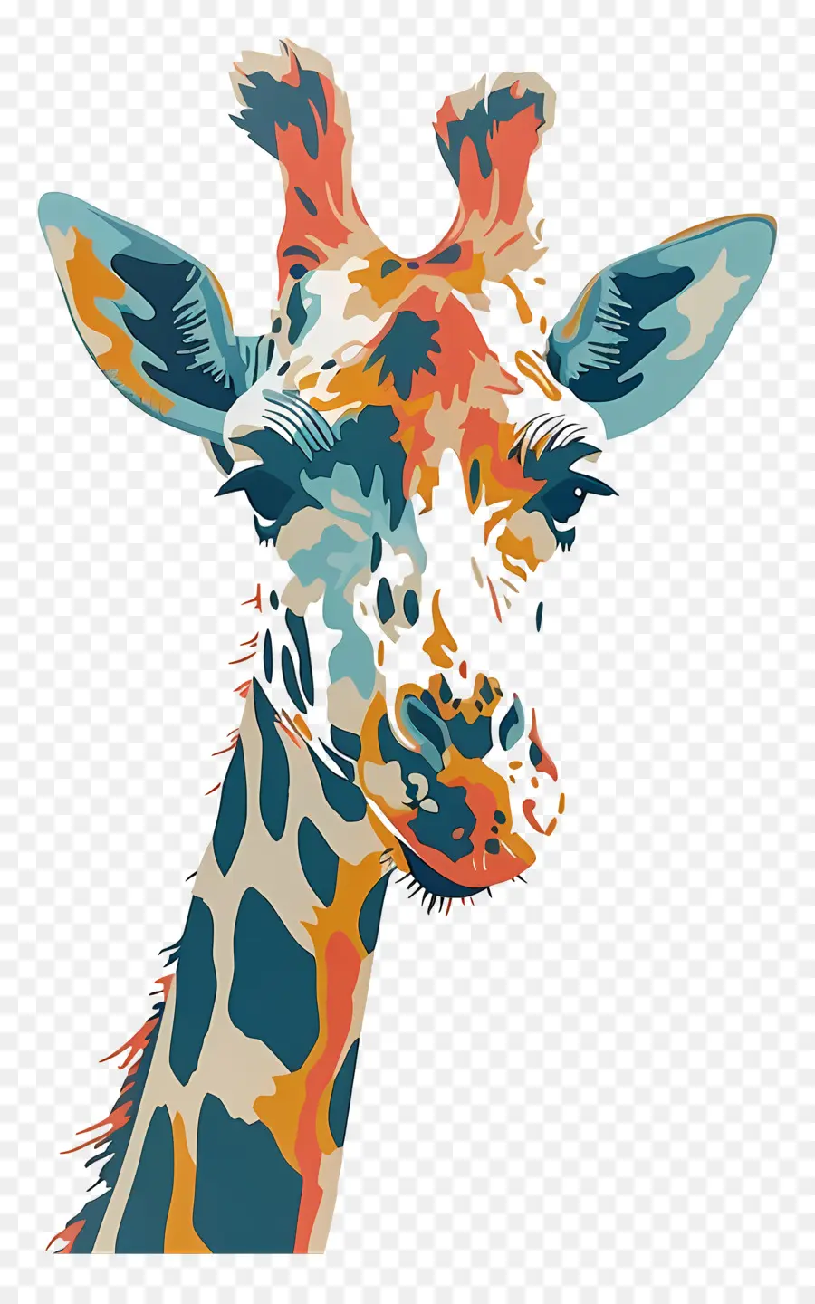 Girafe，La Peinture Abstraite PNG