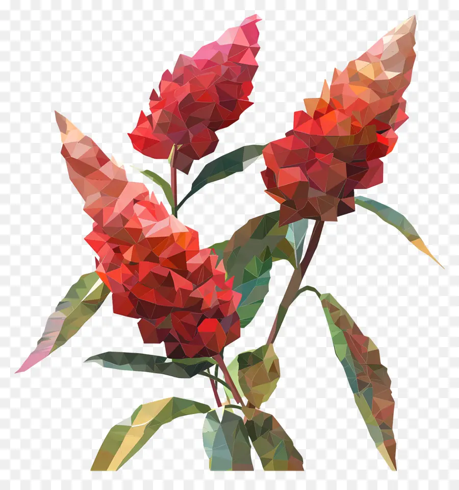 Fleur Numérique，Fleurs Rouges PNG