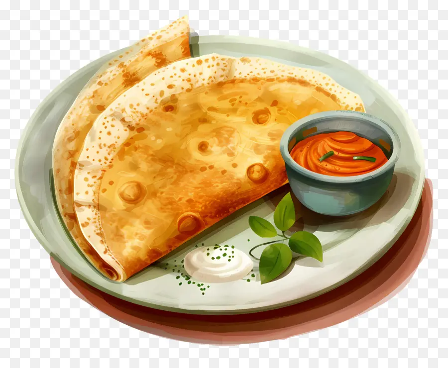 Dosa Indien，Dosa PNG