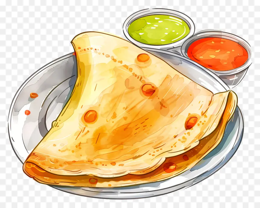 Dosa Indienne，Dosa PNG