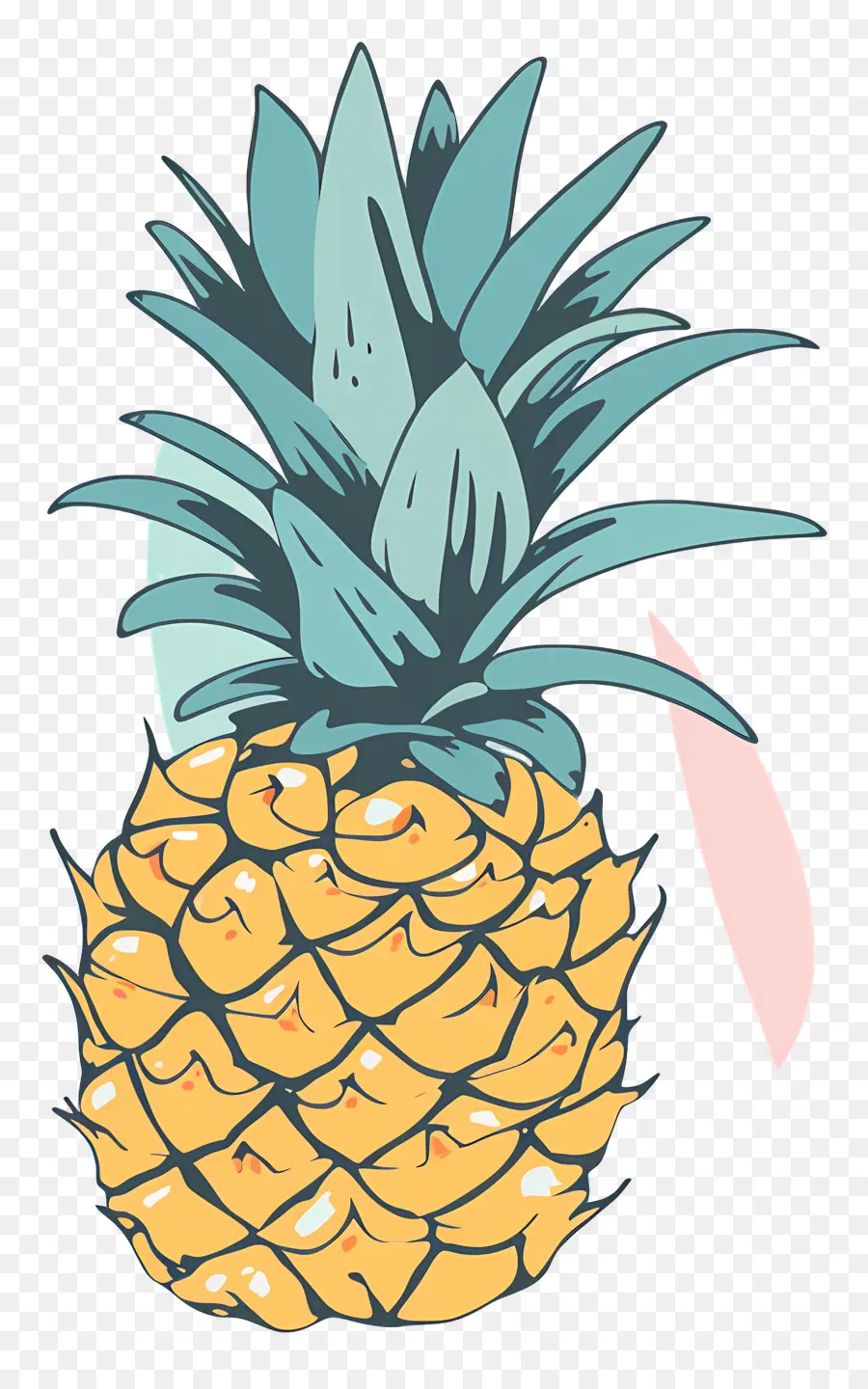 Ananas，Ananas Coloré PNG