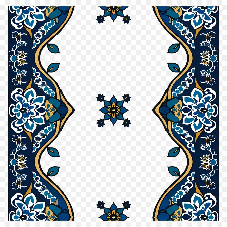 Motif Border Islamic Pattern，Motif Floral PNG