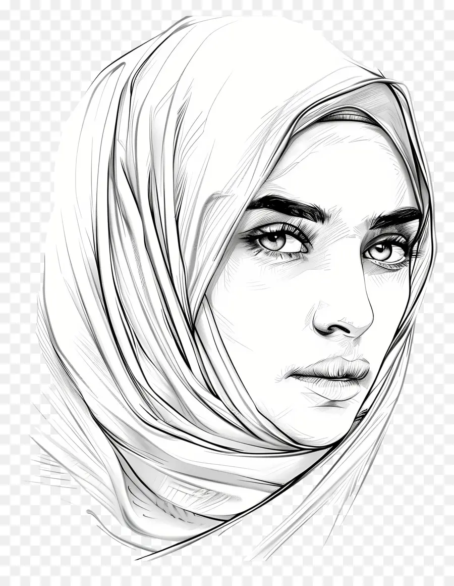 Hijab，Femme PNG