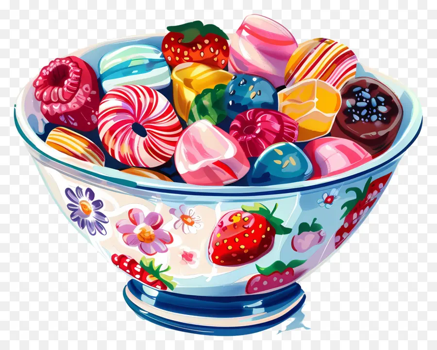 Bol Bonbons，Bol De Fruits PNG