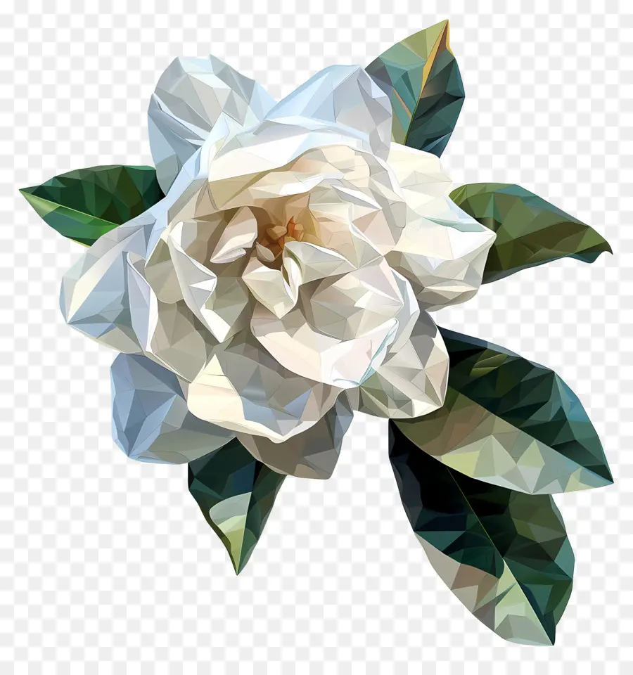 Numérique Fleur，Blanc Gardénia PNG