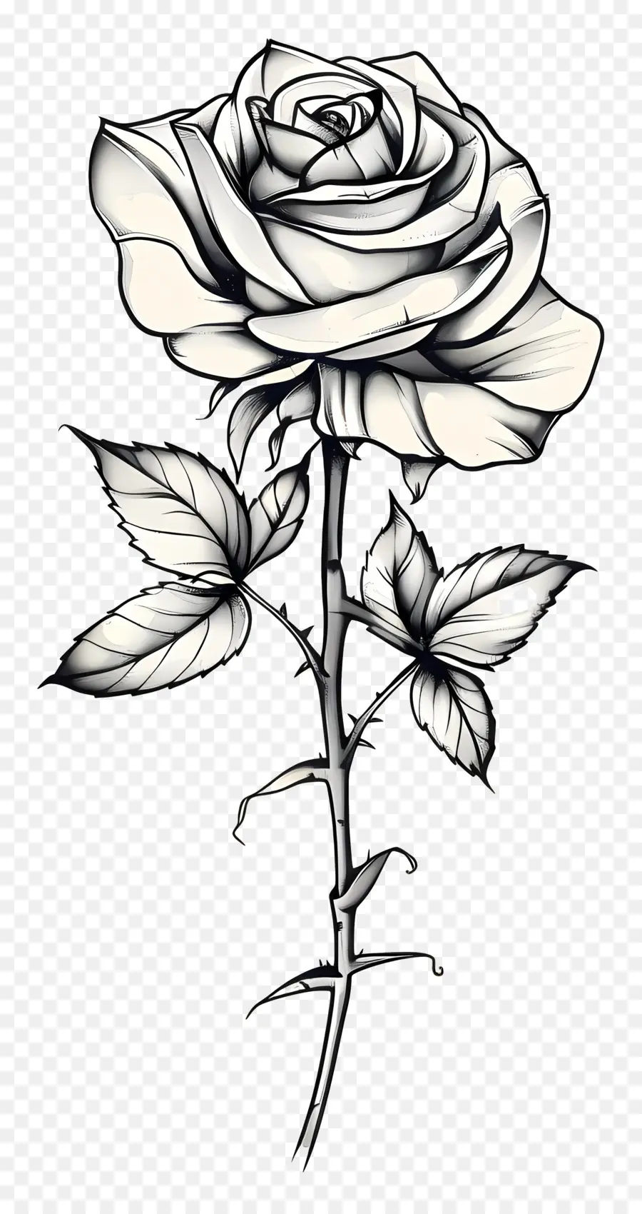 Rose Tattoo，Rose Blanche PNG