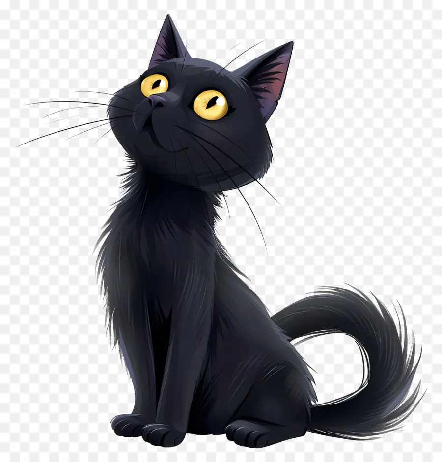 Chat Noir，Chat De Dessin Animé PNG