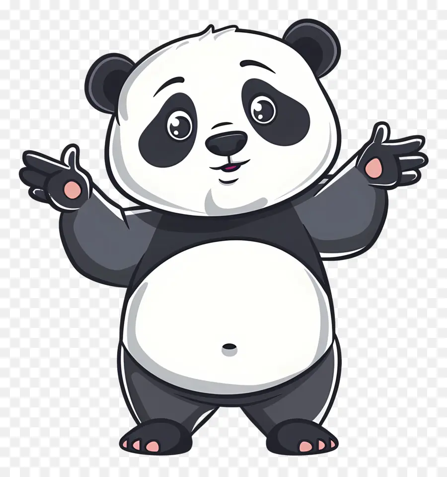 Hausser Les épaules，Panda PNG