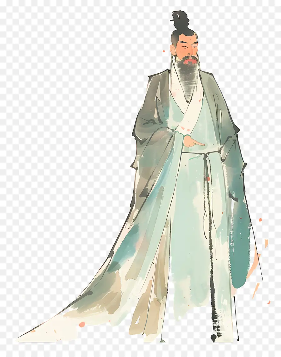 Qu Yuan，Médiévale Guerrier PNG