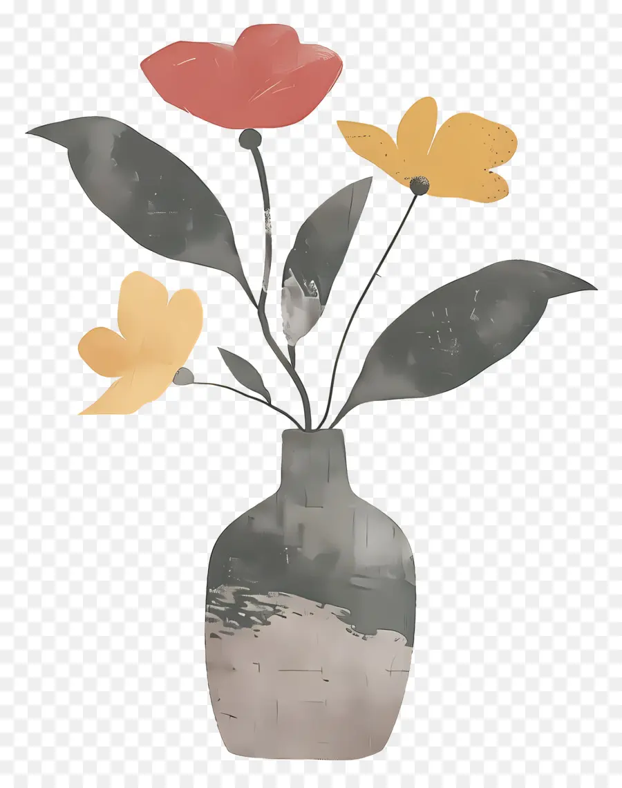 Un Vase Pour Les Fleurs，Peinture à L'aquarelle PNG