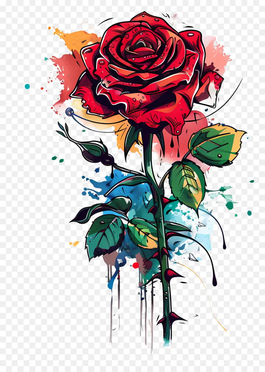 Rose Tattoo，Rose Rouge PNG