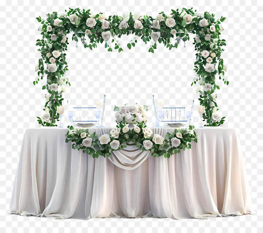 Table De Mariage，Décor De Table De Mariage PNG