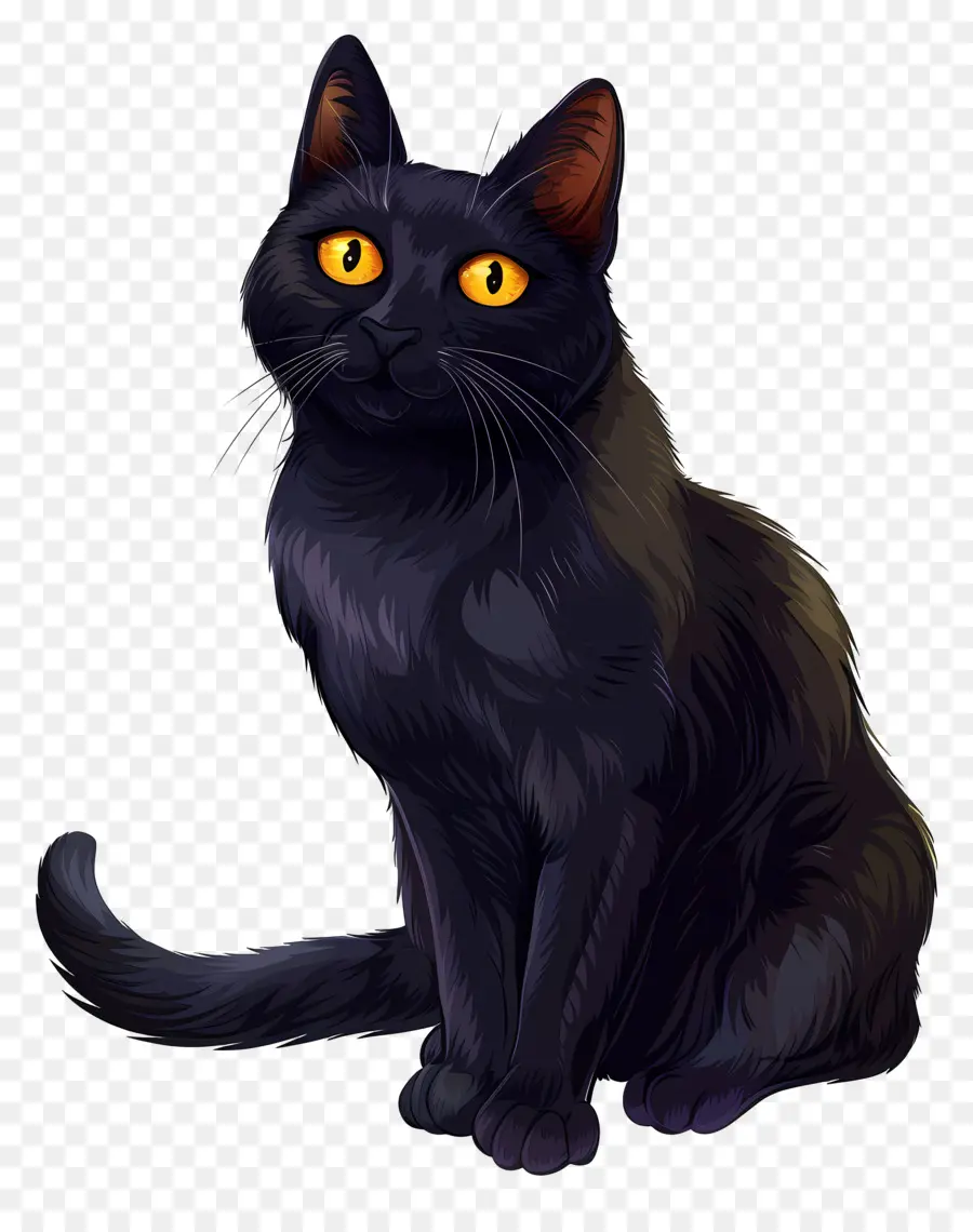 Chat Noir，Animal De Compagnie PNG