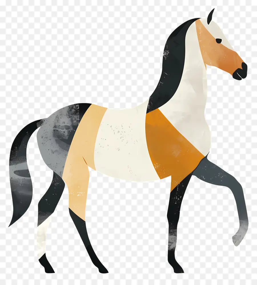 Cheval，Cheval Coloré PNG