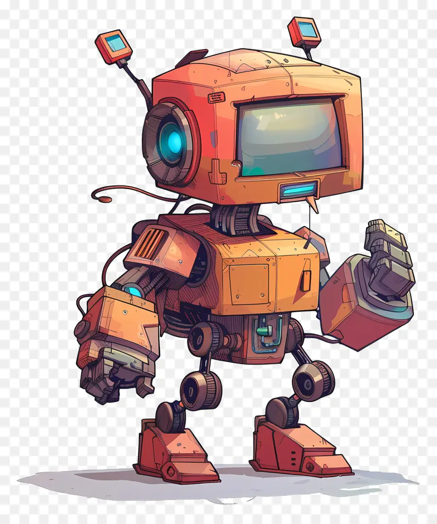 Robot Mech，Robot De Dessin Animé PNG