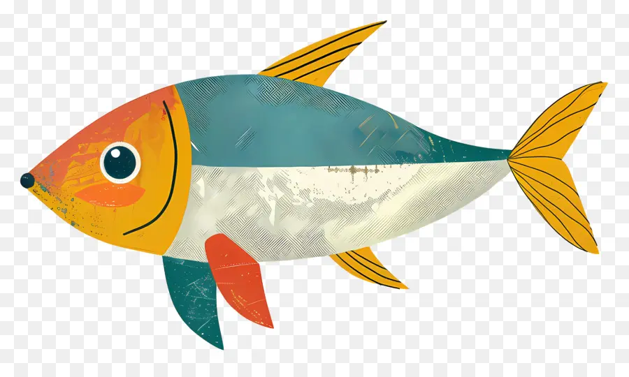 Poisson De Dessin Animé，Poisson Coloré PNG