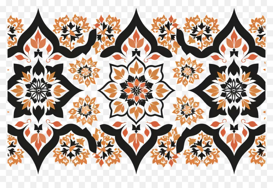 Motif Border Islamic Pattern，Modèle Sans Couture PNG